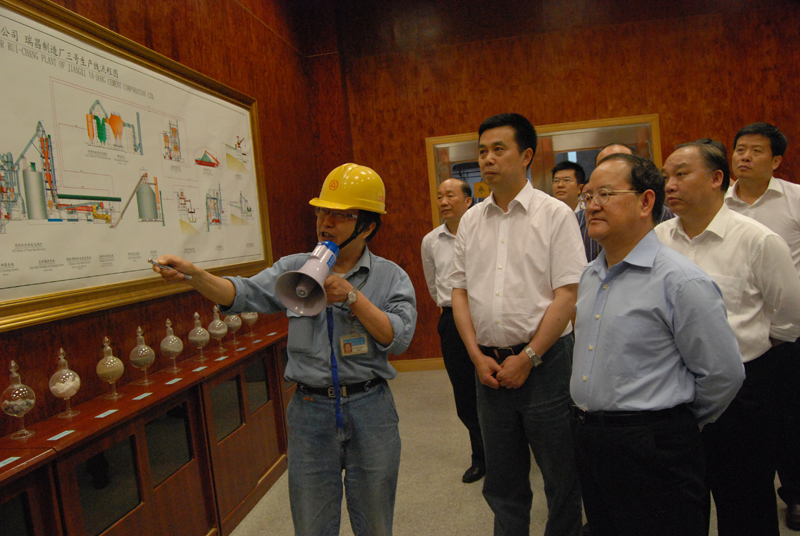 2012年5月25日，江西省省長鹿心社視察江西亞東