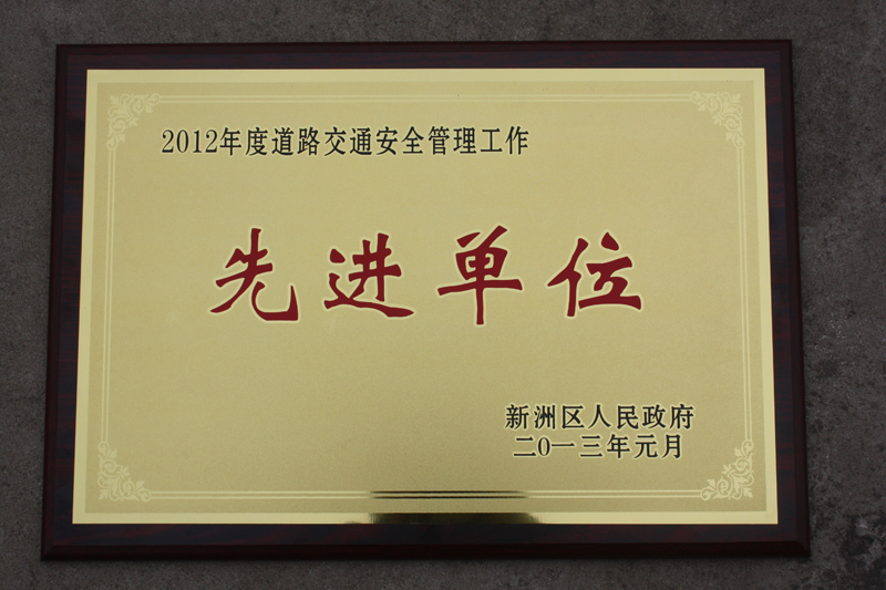 道路交通安全管理先進(jìn)單位（湖北亞?wèn)|）