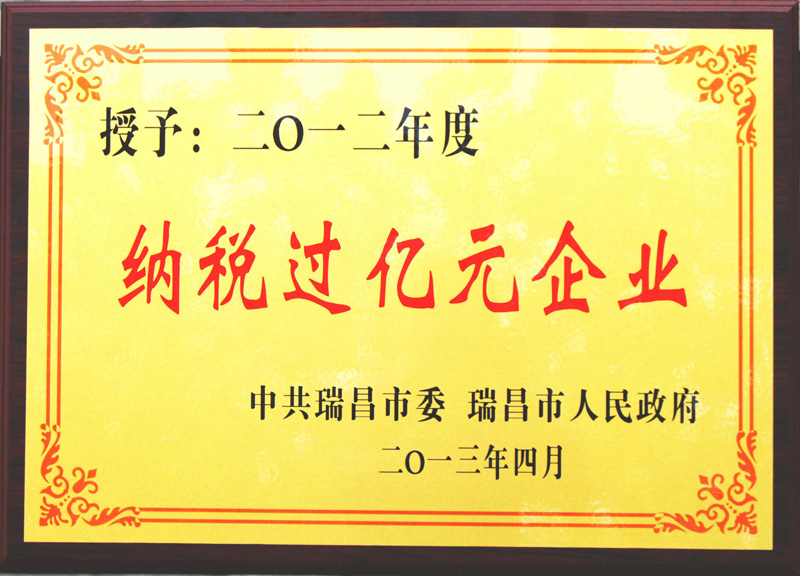 納稅過(guò)億元企業(yè)（江西亞?wèn)|）